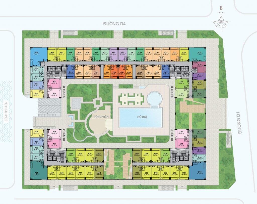 MẶT BẰNG OFFICE-TEL FLORITA